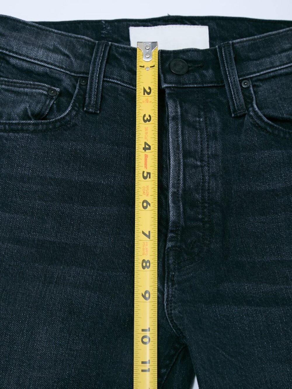 MOTHER SUPERIOR Tomcat Lies Lies Lies Black Denim High Rise Straight Leg Jeans - Picture 16 of 16